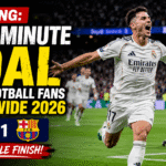 BREAKING: Last-Minute Goal Stuns Football Fans Worldwide 2026