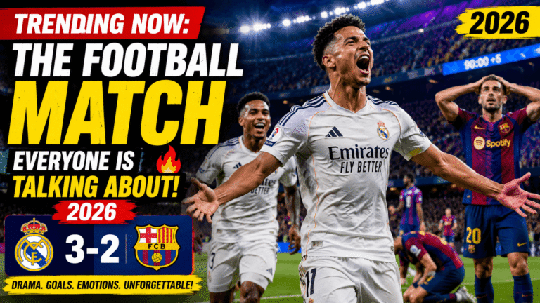 Trending Now: The Football Match Everyone Is Talking About 2026
