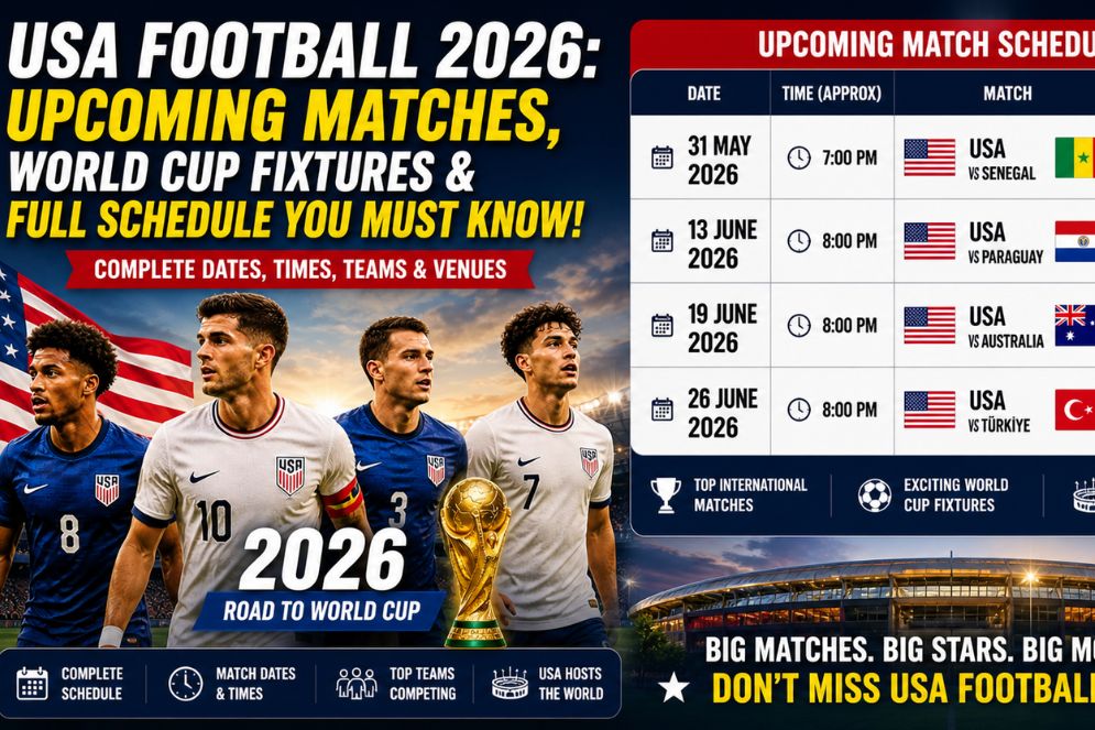 USA Football 2026: Upcoming Matches, World Cup Fixtures & Full Schedule You Must Know